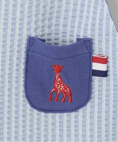 Sophie la girafe / キリンのソフィー サロペット・オールインワン | サッカーストライプサロペット | 詳細4