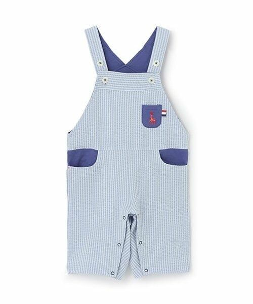 Sophie la girafe / キリンのソフィー サロペット・オールインワン | サッカーストライプサロペット（ブルー）