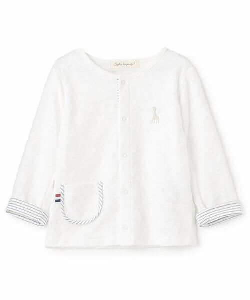 Sophie la girafe / キリンのソフィー カーディガン・ボレロ | スタージャカードパイルカーディガン（オフ ホワイト）