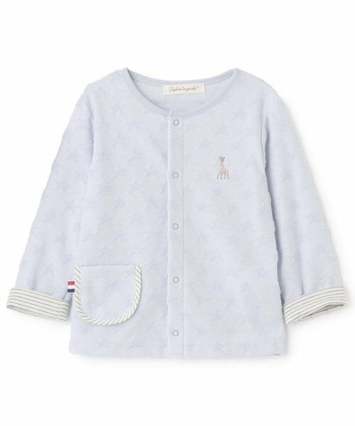 Sophie la girafe / キリンのソフィー カーディガン・ボレロ | スタージャカードパイルカーディガン（ブルー）