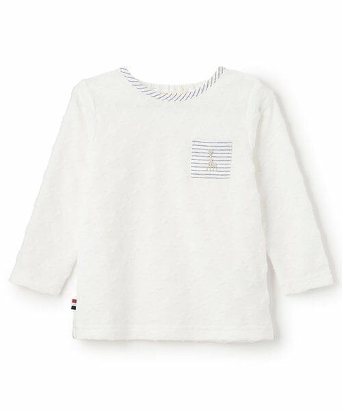 Sophie la girafe / キリンのソフィー Tシャツ | スタージャカード長袖Tシャツ（オフ ホワイト）