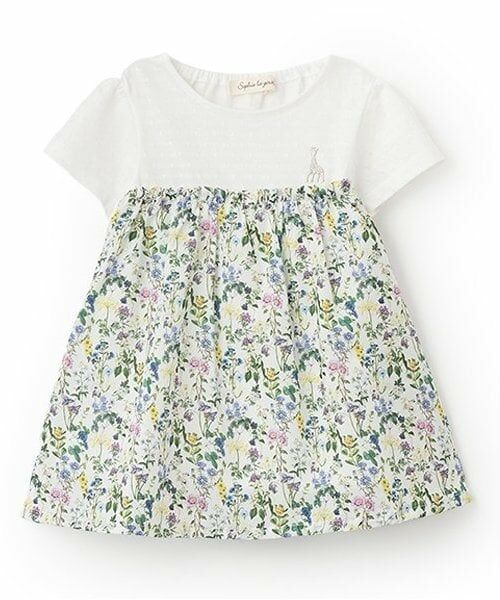 Sophie la girafe / キリンのソフィー その他トップス | ボタニカル柄チュニック（オフ ホワイト）