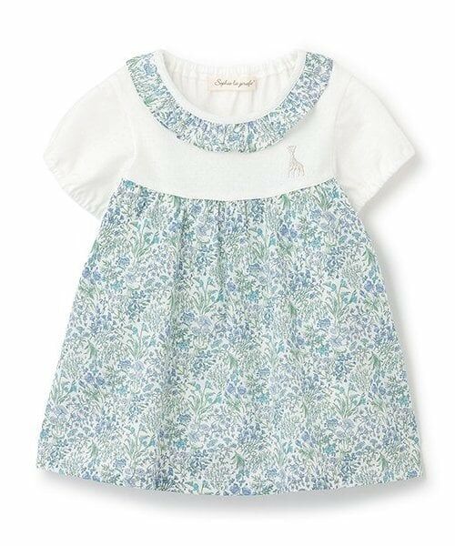 Sophie la girafe / キリンのソフィー その他トップス | 小花柄チュニック（ブルー）