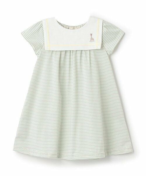 Sophie la girafe / キリンのソフィー ミニ丈・ひざ丈ワンピース | セーラーワンピース（ミント）