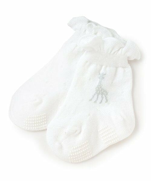 Sophie la girafe / キリンのソフィー ソックス | メロークルーソックス（オフ ホワイト）