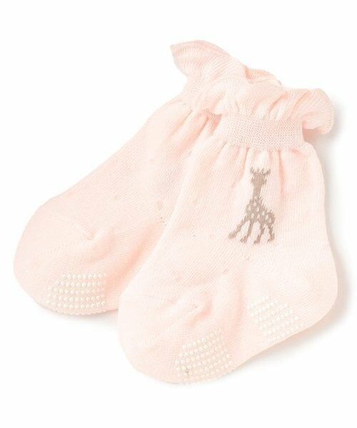 Sophie la girafe / キリンのソフィー ソックス | メロークルーソックス（ピンク）