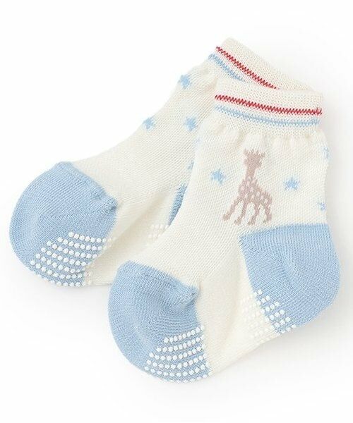 Sophie la girafe / キリンのソフィー ソックス | スタークルーソックス（オフ ホワイト）