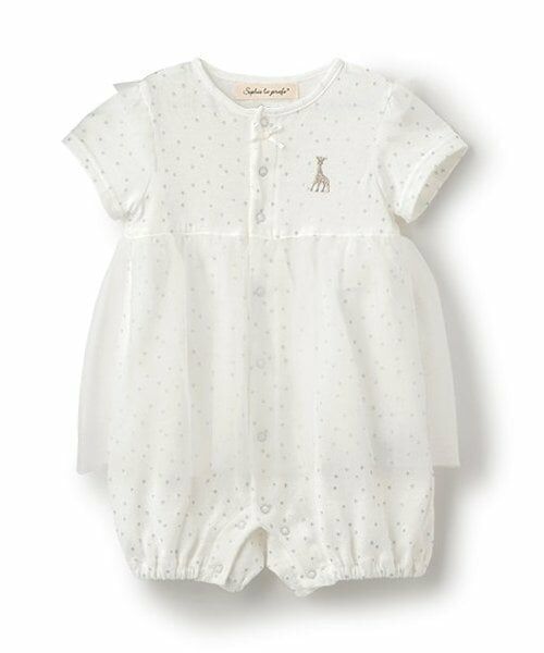 Sophie la girafe / キリンのソフィー ロンパース | スターダストチュールショートオール（オフ ホワイト）