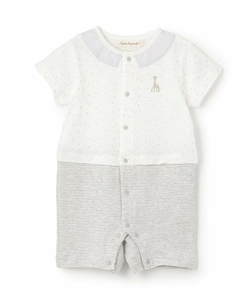 Sophie la girafe / キリンのソフィー ロンパース | スターダストショートオール（オフ ホワイト）