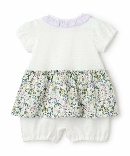 Sophie la girafe / キリンのソフィー ロンパース | ボタニカル柄ショートオール | 詳細1