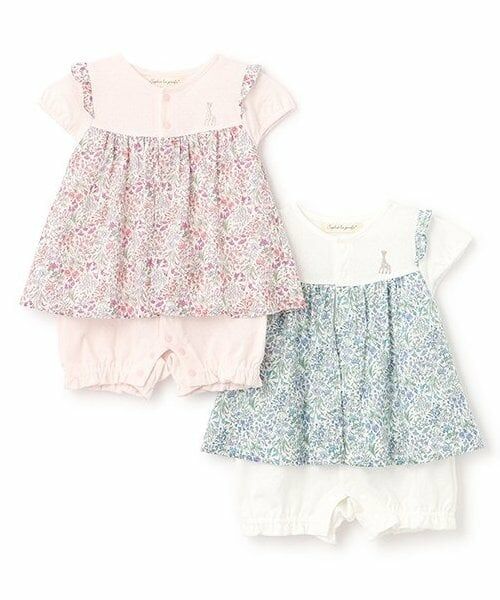 Sophie la girafe / キリンのソフィー ロンパース | 小花柄ショートオール | 詳細8