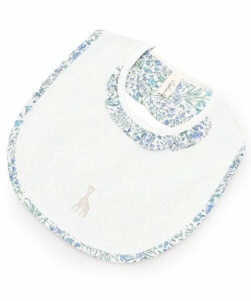 Sophie la girafe / キリンのソフィー スタイ・ビブ | 小花柄スタイ（ブルー）