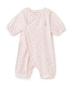 Sophie la girafe / キリンのソフィー ロンパース | 花柄天竺NEWBORNウェア