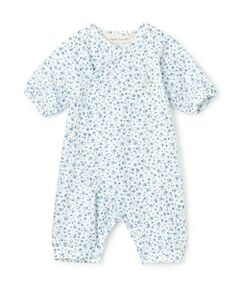 Sophie la girafe / キリンのソフィー ロンパース | 花柄天竺NEWBORNウェア