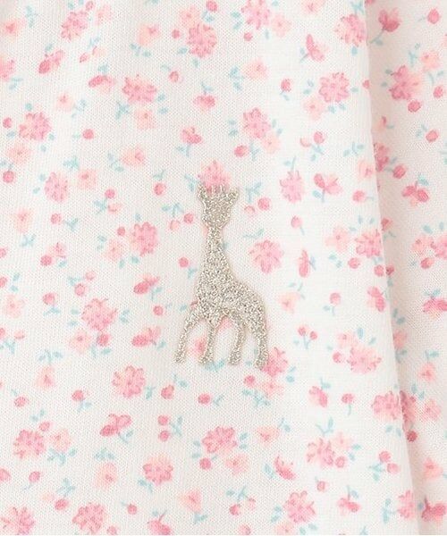 Sophie la girafe / キリンのソフィー ロンパース | 花柄天竺NEWBORNウェア | 詳細3