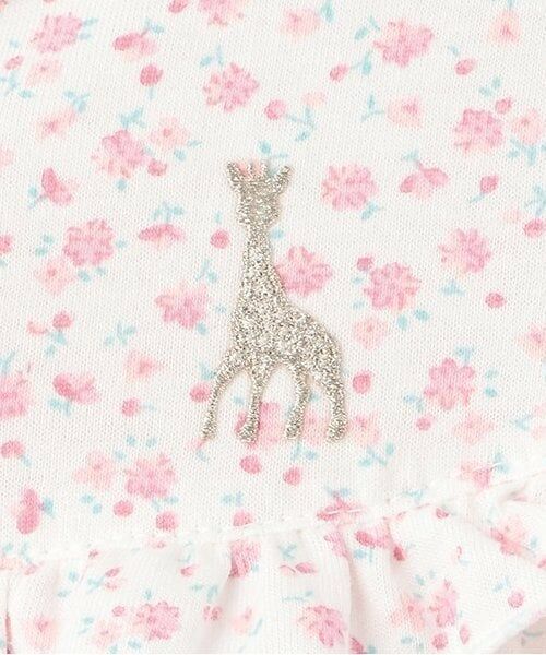 Sophie la girafe / キリンのソフィー ロンパース | 花柄天竺ショートオール | 詳細3