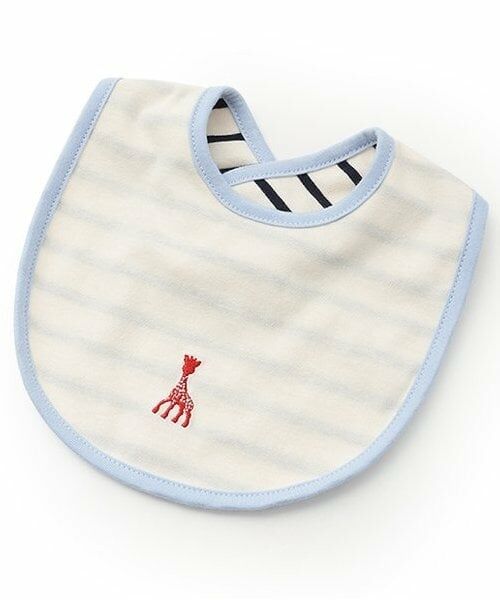 Sophie la girafe / キリンのソフィー スタイ・ビブ | ボーダースタイ（ブルー）