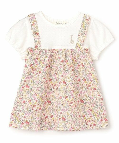 Sophie la girafe / キリンのソフィー その他トップス | ボタニカル柄チュニック【日本製】（ピンク）