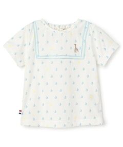 Sophie la girafe / キリンのソフィー Tシャツ | ヨットプリント半袖Tシャツ【日本製】