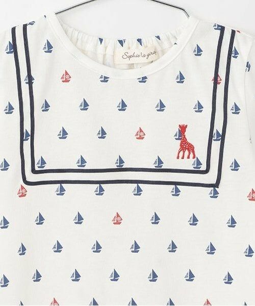 Sophie la girafe / キリンのソフィー Tシャツ | ヨットプリント半袖Tシャツ【日本製】 | 詳細2