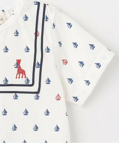 Sophie la girafe / キリンのソフィー Tシャツ | ヨットプリント半袖Tシャツ【日本製】 | 詳細3