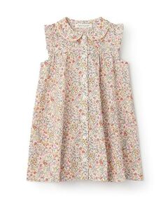 Sophie la girafe / キリンのソフィー ミニ丈・ひざ丈ワンピース | ボタニカル柄ワンピース【日本製】