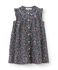 Sophie la girafe / キリンのソフィー ミニ丈・ひざ丈ワンピース | ボタニカル柄ワンピース【日本製】