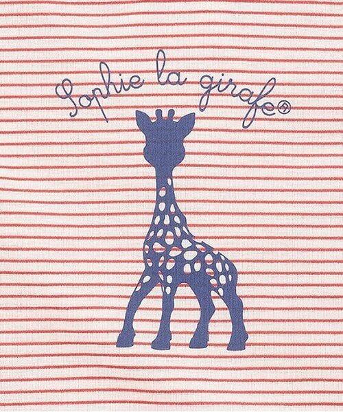 Sophie la girafe / キリンのソフィー Tシャツ | プリントボーダー半袖スーツ【日本製】 | 詳細4