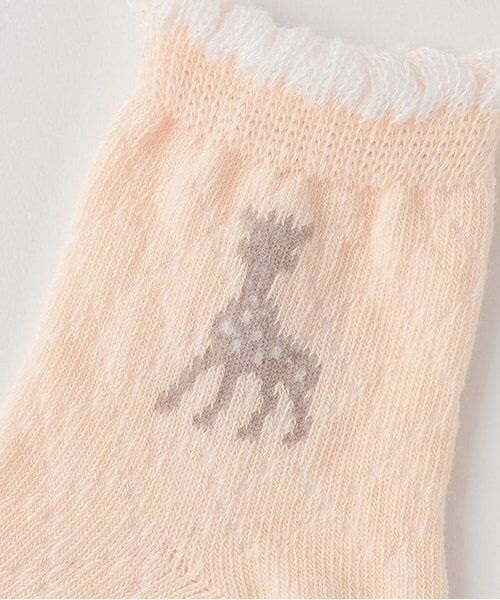 Sophie la girafe / キリンのソフィー ソックス | 透かしソックス【日本製】 | 詳細2