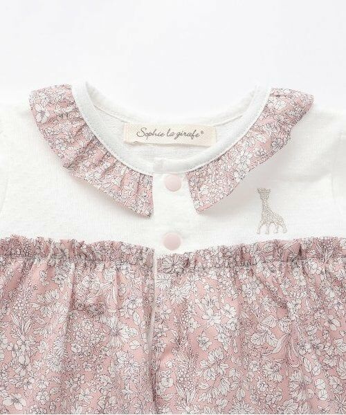 Sophie la girafe / キリンのソフィー ロンパース | 小花柄ショートオール【日本製】 | 詳細2
