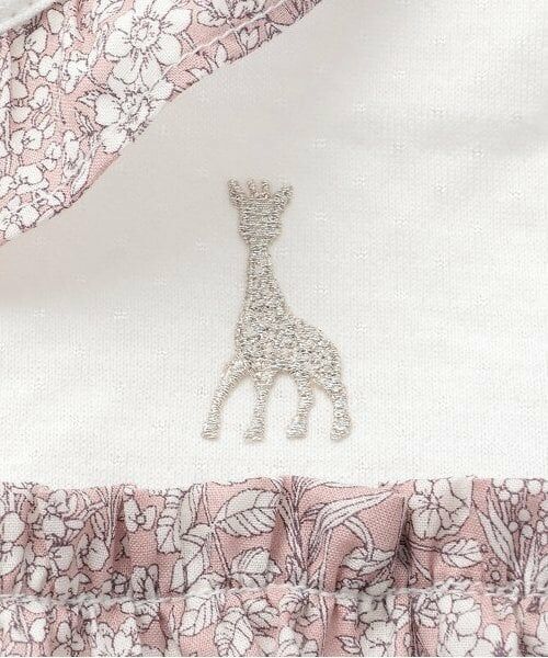 Sophie la girafe / キリンのソフィー ロンパース | 小花柄ショートオール【日本製】 | 詳細3
