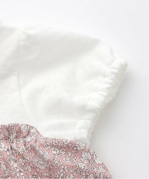 Sophie la girafe / キリンのソフィー ロンパース | 小花柄ショートオール【日本製】 | 詳細4