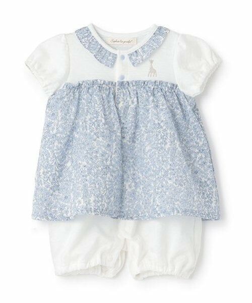 Sophie la girafe / キリンのソフィー ロンパース | 小花柄ショートオール【日本製】 | 詳細8