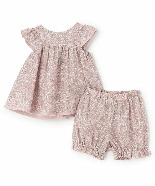 Sophie la girafe / キリンのソフィー ベビー・キッズウエア | 小花柄ベビース-ツ【日本製】 | 詳細2