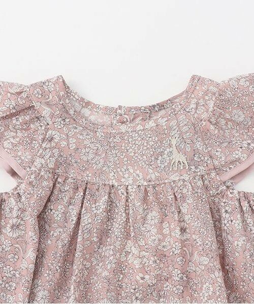 Sophie la girafe / キリンのソフィー ベビー・キッズウエア | 小花柄ベビース-ツ【日本製】 | 詳細3