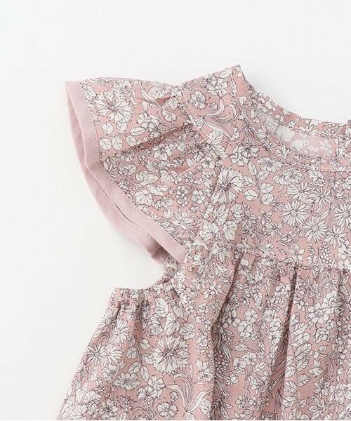 Sophie la girafe / キリンのソフィー ベビー・キッズウエア | 小花柄ベビース-ツ【日本製】 | 詳細5