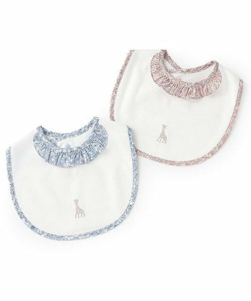 Sophie la girafe / キリンのソフィー スタイ・ビブ | 小花柄フリルスタイ【日本製】 | 詳細6