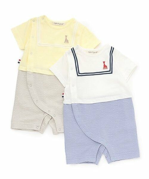 Sophie la girafe / キリンのソフィー ロンパース | ニットサッカーショートオール【日本製】 | 詳細8