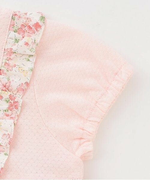 Sophie la girafe / キリンのソフィー ロンパース | 花柄ショートオール【日本製】 | 詳細4