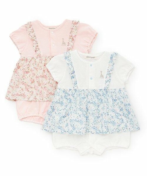 Sophie la girafe / キリンのソフィー ロンパース | 花柄ショートオール【日本製】 | 詳細7