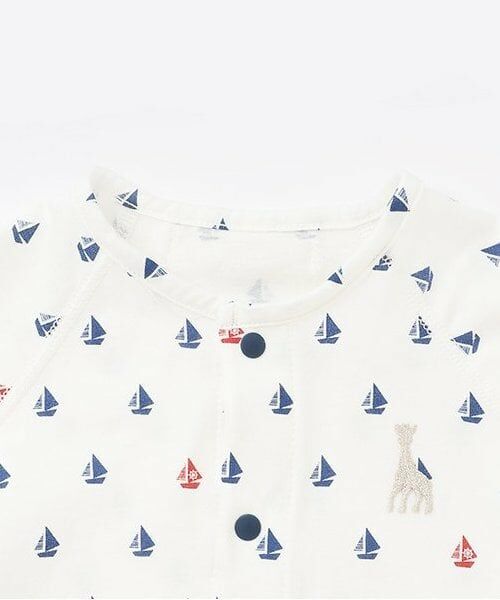 Sophie la girafe / キリンのソフィー 肌着 | ヨットプリントボディスーツ【日本製】 | 詳細2