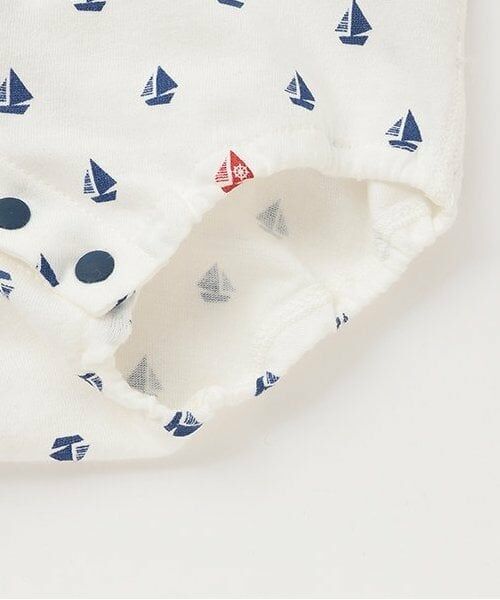 Sophie la girafe / キリンのソフィー 肌着 | ヨットプリントボディスーツ【日本製】 | 詳細5