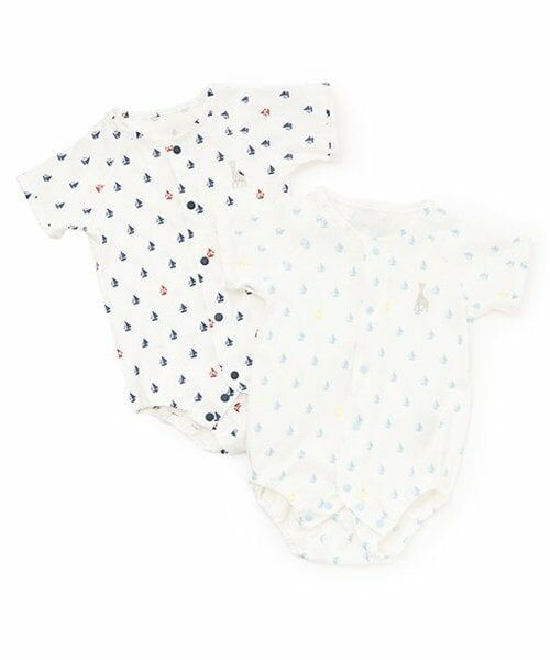 Sophie la girafe / キリンのソフィー 肌着 | ヨットプリントボディスーツ【日本製】 | 詳細7