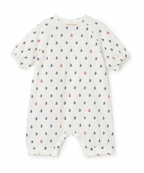 Sophie la girafe / キリンのソフィー 肌着 | ヨットプリントNEWBORNウェア【日本製】 | 詳細1