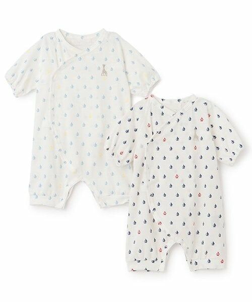 Sophie la girafe / キリンのソフィー 肌着 | ヨットプリントNEWBORNウェア【日本製】 | 詳細10