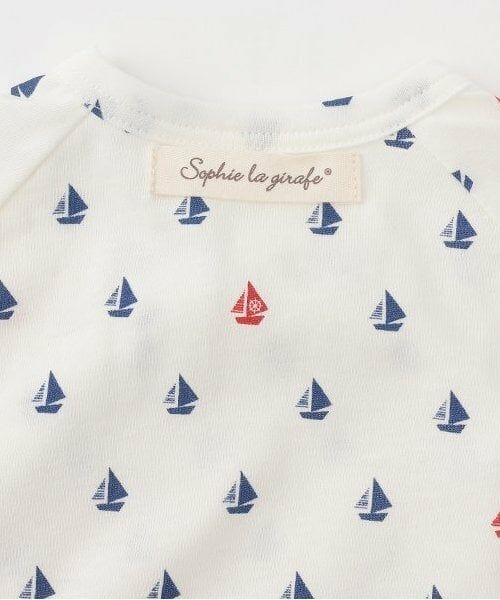 Sophie la girafe / キリンのソフィー 肌着 | ヨットプリントNEWBORNウェア【日本製】 | 詳細8