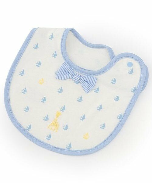 Sophie la girafe / キリンのソフィー スタイ・ビブ | ヨットプリントスタイ【日本製】（ブルー）