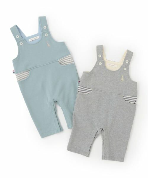 Sophie la girafe / キリンのソフィー ベビー・キッズウエア | ミニ裏毛サロペット【日本製】 | 詳細9