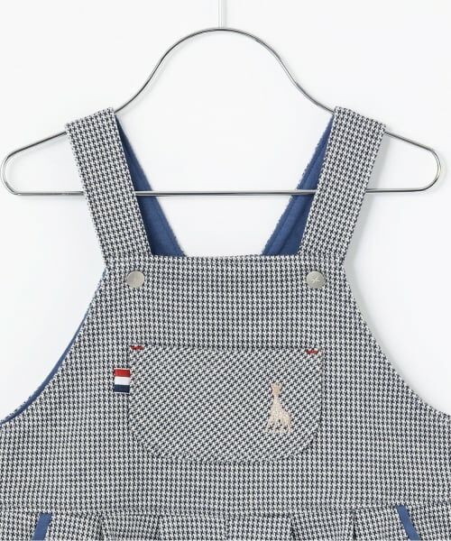 Sophie la girafe / キリンのソフィー サロペット・オールインワン | 千鳥柄サロペット【日本製】 | 詳細2