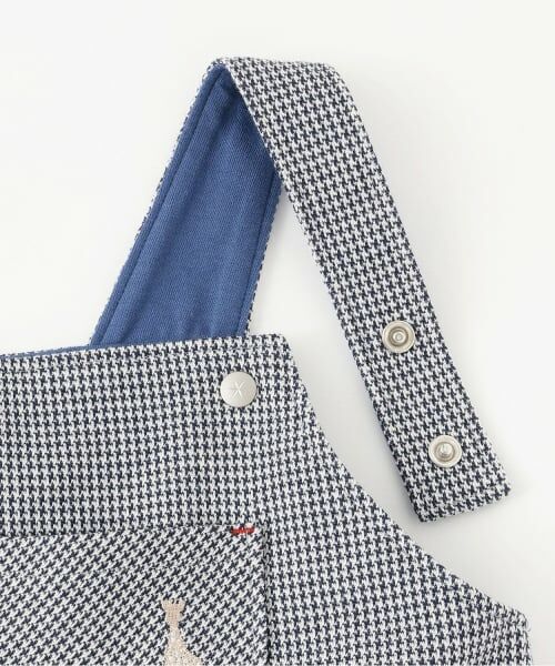 Sophie la girafe / キリンのソフィー サロペット・オールインワン | 千鳥柄サロペット【日本製】 | 詳細3
